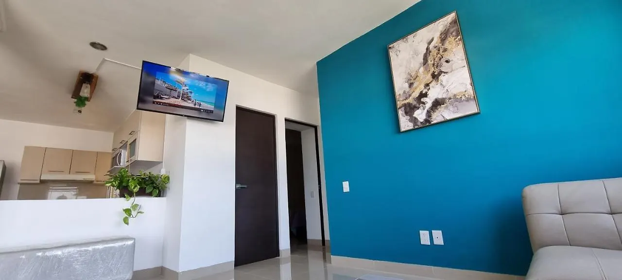 Apartment Cozy Confortable 10 Min Hotel Zone 2 Rooms Jacuzy Cancun